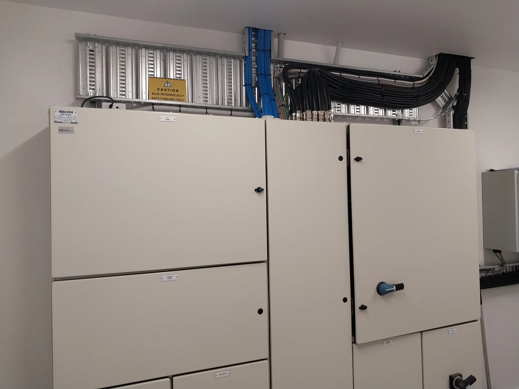 Electrical cabinets and cable containment installed for the OneFortyOne LOSP plant